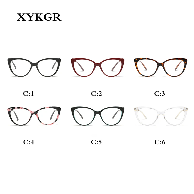XYKGR, новинка, модные, плоские, зеркальные, для девушек, кошачьи очки, оправа, для мужчин, с близорукостью, очки, оправа для женщин, оптическая, для компьютера, очки, оправа