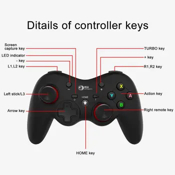 

Black Wireless Controller With 6-axis Body Touch Sen Game Accessories For Switch Pro
