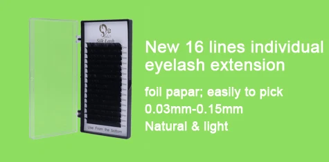 Jeyelash Pre made fans 3D volume eyelash extensions, heat bonded lashes ,5 trays/lot J & S faux mink eyelashes