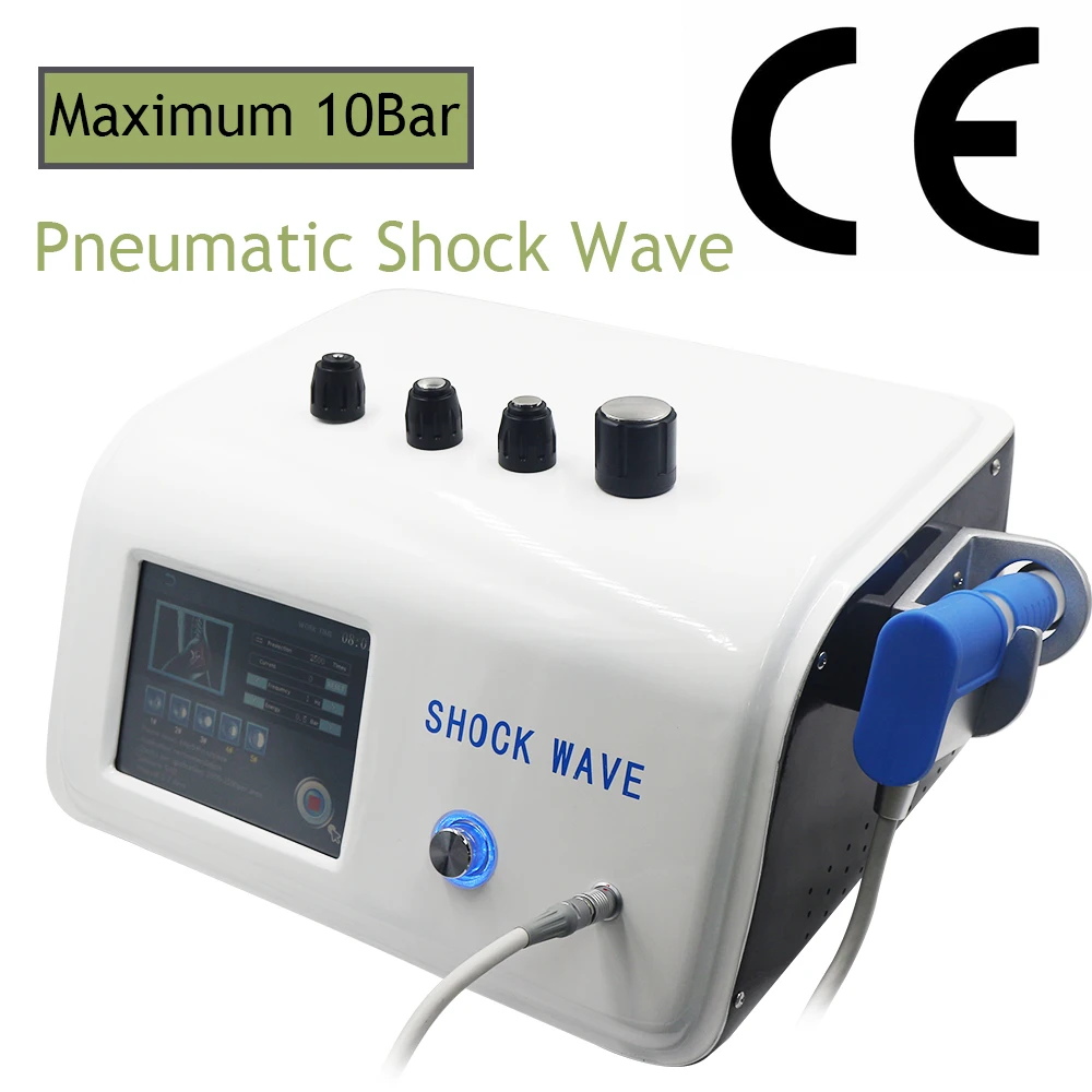 

New Pneumatic Shockwave Therapy Machine Physical Therapy ED And Tennis Elbow Pain Relief Tennis Elbow10Bar Shock Wave Device