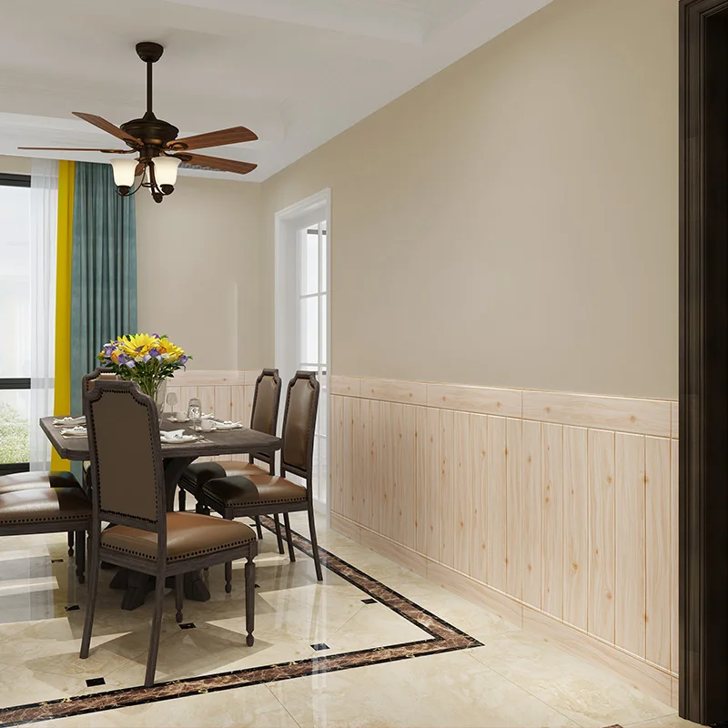 

3d Wallpaper Home Decoration Self-adhesive Wood Wallpaper Sticker Living Room Decoration DIY Decor Waterproof For Kids Room