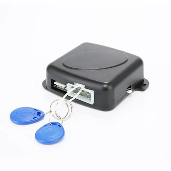 

12V Universal Push Starts Stop System Button SmartKey RFID Car Engine Finger Push Starter Alarm Push Button Starts SQ9002
