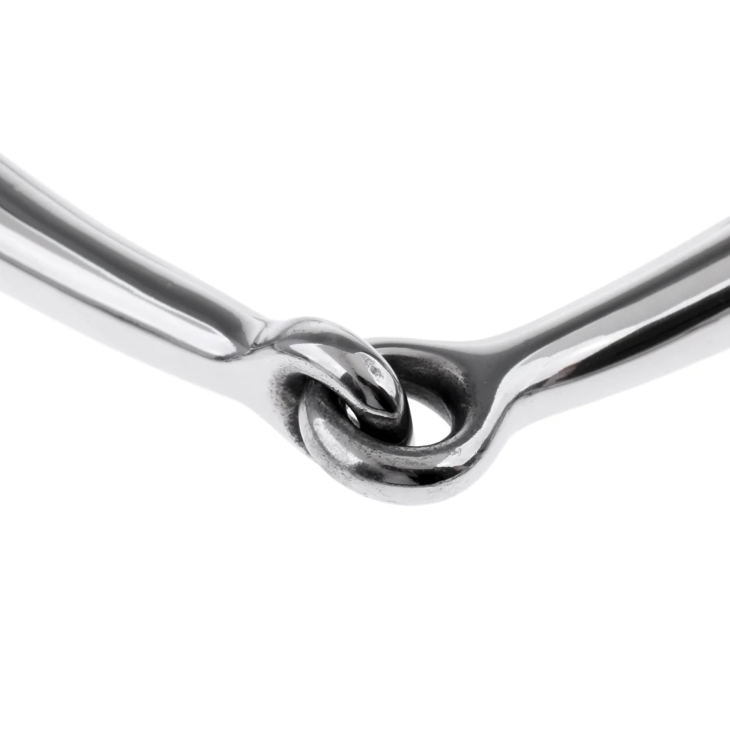 5 Inches Horse Bit Snaffle With Curb Chain and Curb Hooks -Durable and  Rustless 5