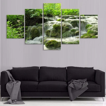 

Canvas Landscape Beautiful Scenery Paintings Hd Printed Home 5pcs Decoration Pictures Poster Wall Art For Living Room Artwork