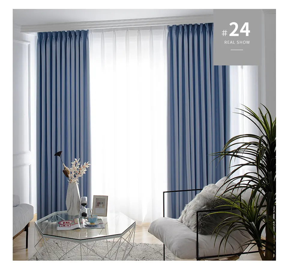 LISM Blackout Curtains For Living Room Window Curtains Kitchen Modern Thick Curtains Window treatment Home Decoration