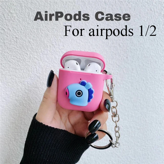 Милый мультяшный Мягкий силиконовый чехол для Apple Airpods 2 3 Чехол беспроводные Bluetooth игрушечные наушники история для airpods Pro Чехол - Цвет: For airpods 1 2