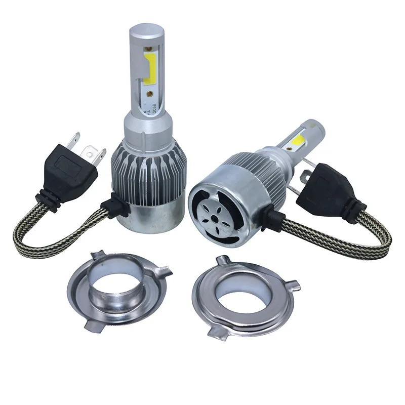 2 шт автомобильные лампы для фар машины светодиодные противотуманные светильник автомобильный светильник H1 H3 H4 H7 9004 9005 72W фары для 8000LM автомобильные аксессуары 6500K 4300K 8000K