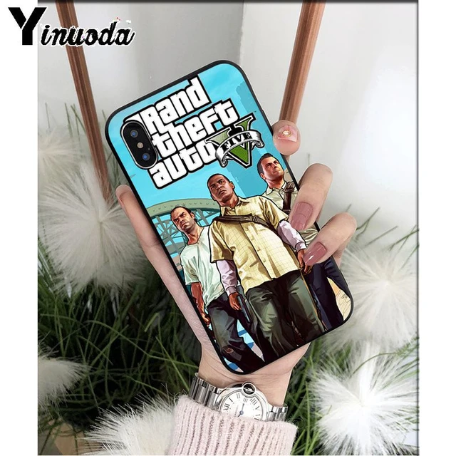 Grand Theft Auto GTA V Phone Case for iPhone X 10 8 7 Plus…