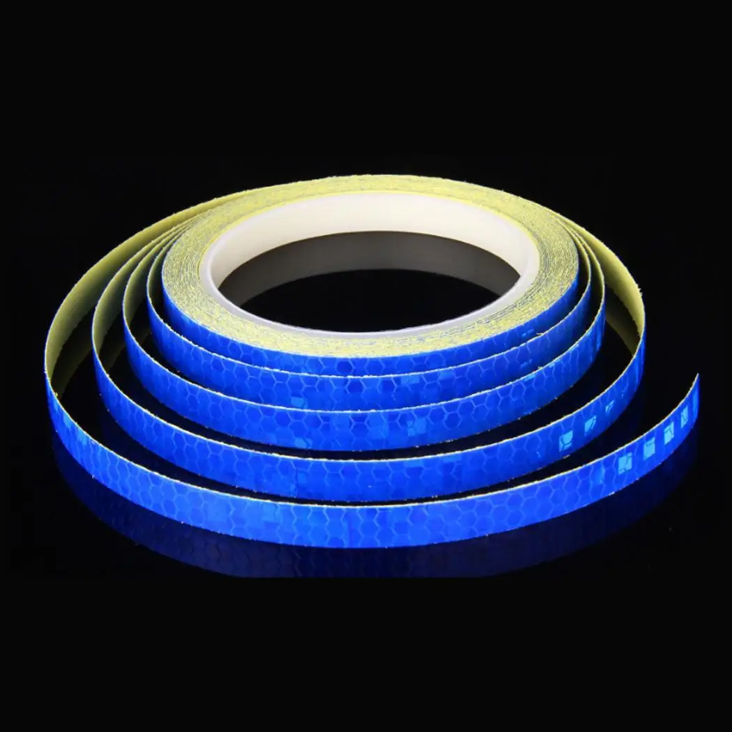 Bicycle Sticker DIY Reflective Stickers Reflector Safety Warning Rim Decal