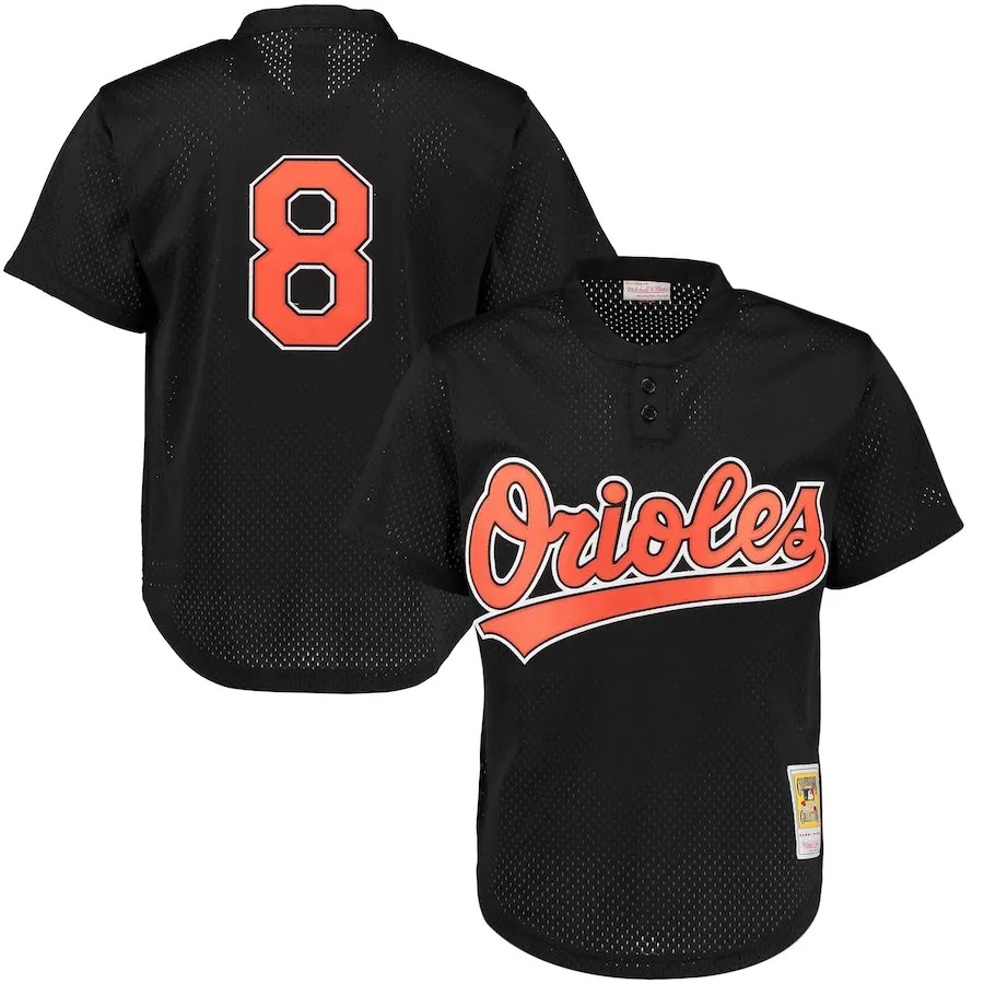 Черный Мужчины Baltimore Cal Ripken JR Jersey - Цвет: Черный
