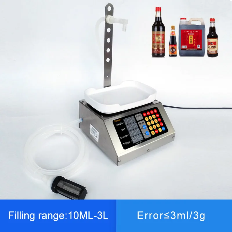 

10ml-3L Small Automatic CNC Liquid Filling Machine 110V-220V Beverage Milk Perfume Filling Sub-Loading Weighing Filling Machine