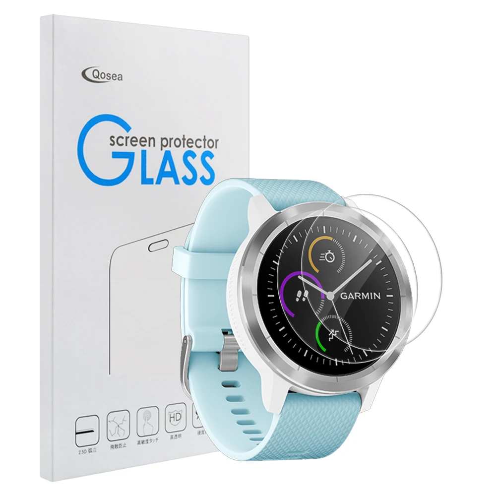 

10 Pcs Tempered Glass For Garmin Vivoative 4s Watch Screen Protector 9H Clear Anti-Scratch Film Skin For Vivomove 3s Venu Sports