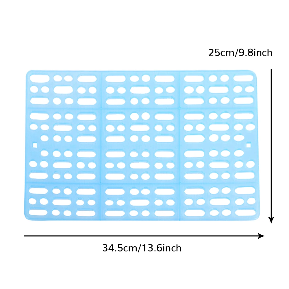 Пластиковые сетки коврик для ног для домашних животных Кролик морская свинка кошка мышь подстилка клетка коврик для туалета - Цвет: sky blue