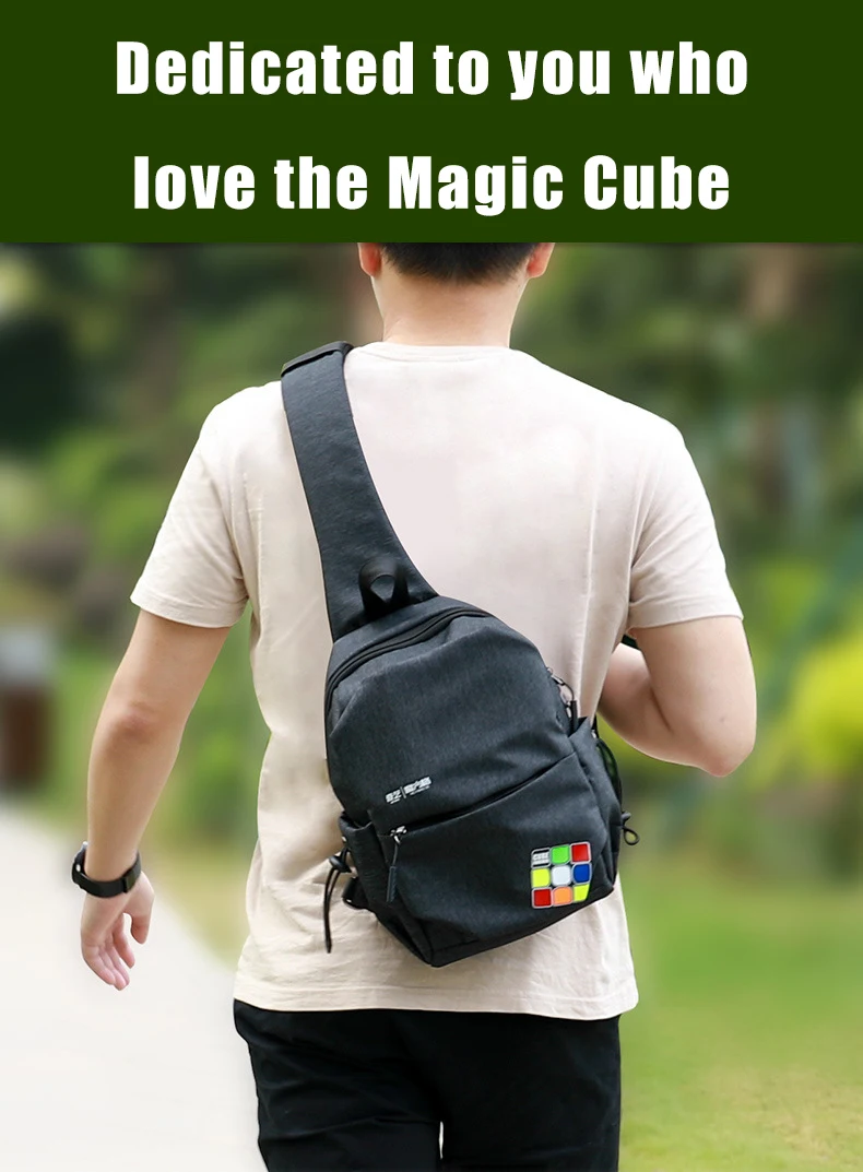 Qiyi Куб Рюкзак для волшебной головоломки кубики сумка конкурс 2x2 3x3 4x4 5x5 6x6 7x7 8x8 9x9 10x10 Головоломка Куб большой подарок черный