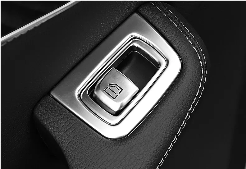 4 шт. Автомобильная Кнопка Подъема Окна Накладка рамка для автомобиль Mercedes Benz аксессуары C Class W205 GLC 260 автостайлинг