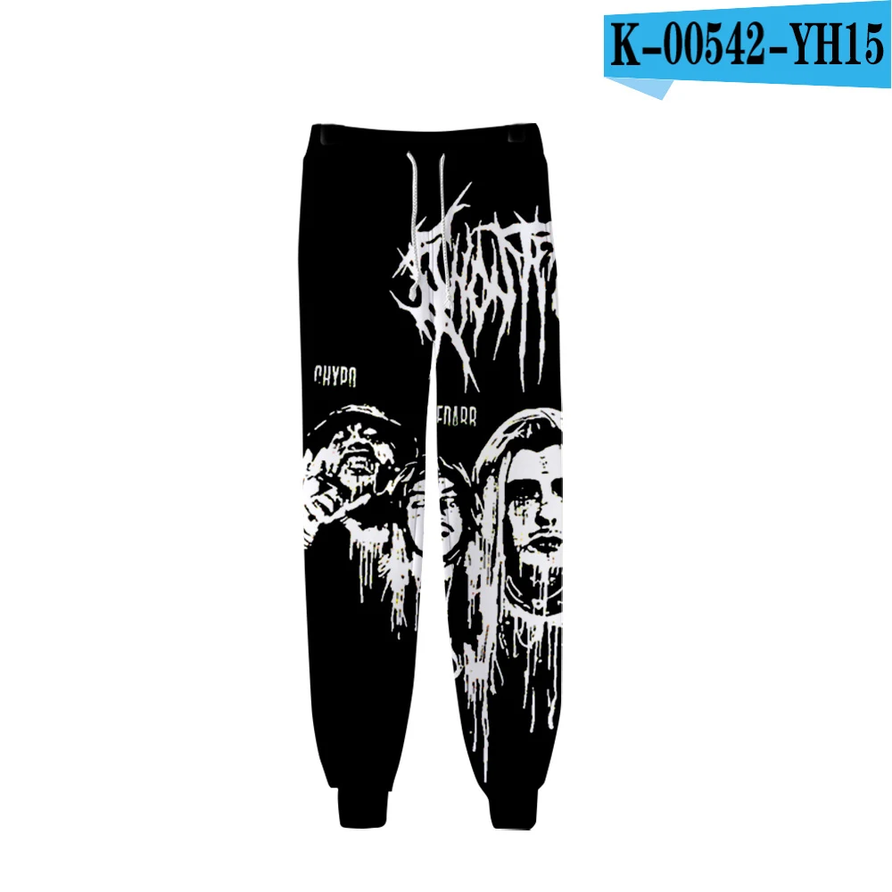 Ghostemane штаны для бега с 3D принтом женская/Мужская модная уличная одежда длинные штаны горячая Распродажа повседневные уличные спортивные штаны - Цвет: Золотой