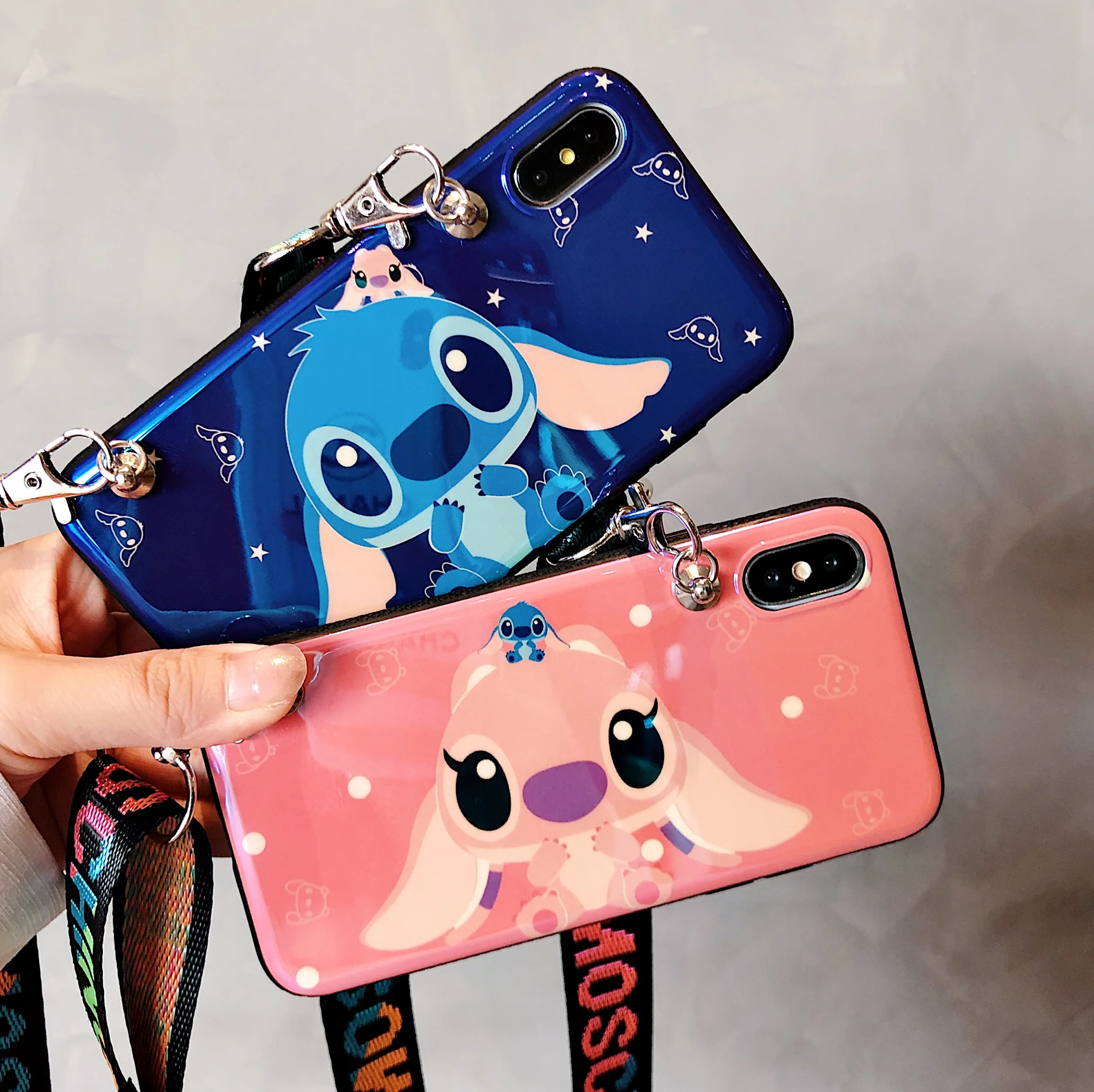 Мягкий чехол для iPhone 11 pro Max милый XS X XR 7 7plus 6 6S 6P 8plus с синим лучом + Наплечная