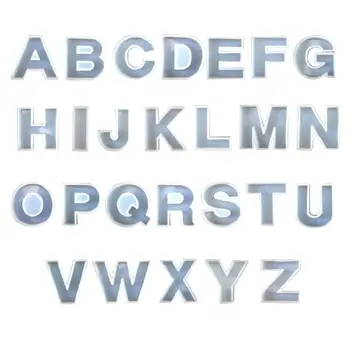 

26 Pcs/set Crystal Epoxy English Letters Alphabet Silicone Mould DIY Handmade Jewelry Creative Pendant Model UV Mold N58F