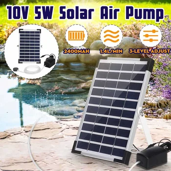 

10V 5W Solar Powered Water Oxygenator Mini Aquarium Air Pump Plant Fish Oxygen Air Compressor Aerator Air Maker