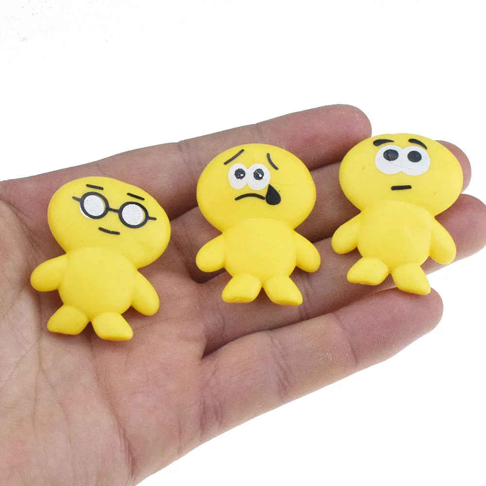 

Strange New TPR Soft Silcone Expression People Yellow Villain Model Doll Toy-Capsule Toy Small Toy