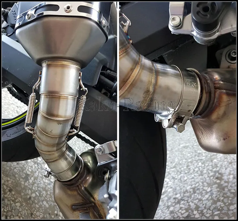 Для Kawasaki Z900/A2 слипоны для мотоцикла Akrapovic выхлопная труба из углеродного глушителя Соединительная труба Z900 система побега