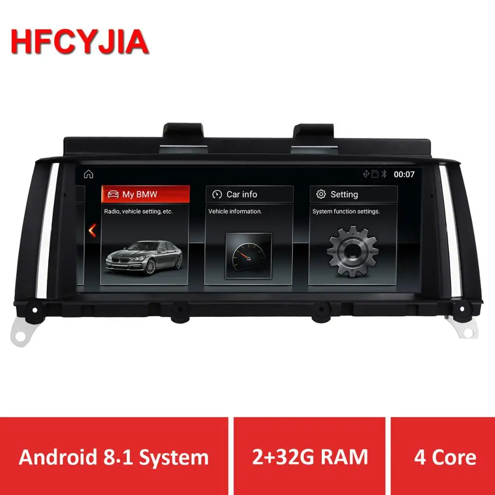 

HFCYJIA 8.8" IPS Touch Car GPS Navi Screen For BMW F25 F26 11-16 Android 8.1 System 2+32G RAM BT SWC Phonelink WIFI Google AUX