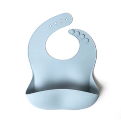 Fashion Silicon Breastplate Baby Bib Waterproof Solid Infant Drool Bandana Bibs Newborn Feeding Burp Drooling Scarf dropship