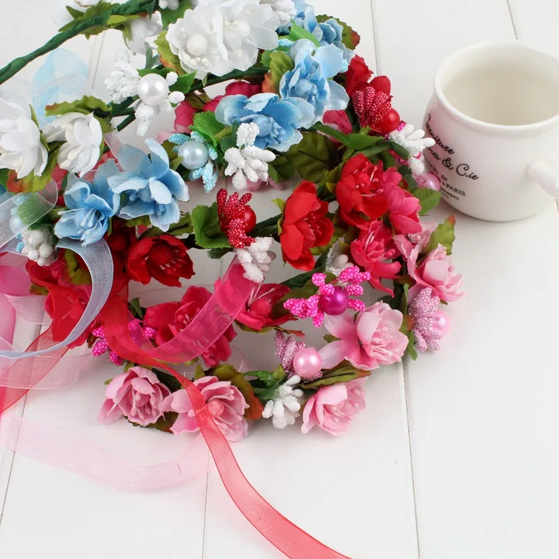 New Style Children Garland Headdress Studio Photography Garland Headdress Europe And America Bride Headdress Travel Photo Shoot