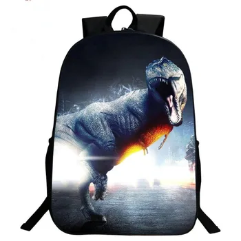 

New 3D printed dinosaur kindergarten student schoolbag leisure children boys girls schoolbag mini backpack animal kingdom