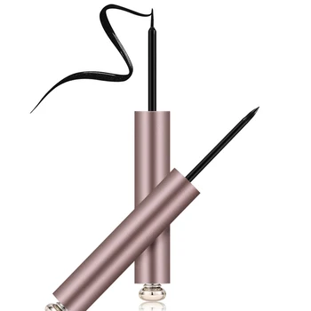 

Fast-Dry Waterproof Liquid Eye Liner Pen Sweat-Proof Long Lasting Smudge-Proof Makeup Cosmetic Sponge /Fine Brush Head Eyeliner