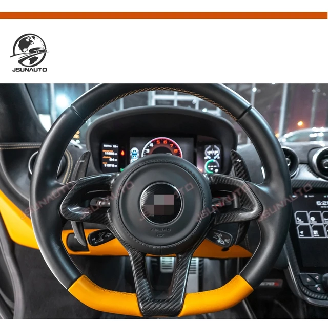 McLaren 720S Carbon Fiber Steering Wheel with Extended Shift Paddles —  Miller Motorcars Boutique