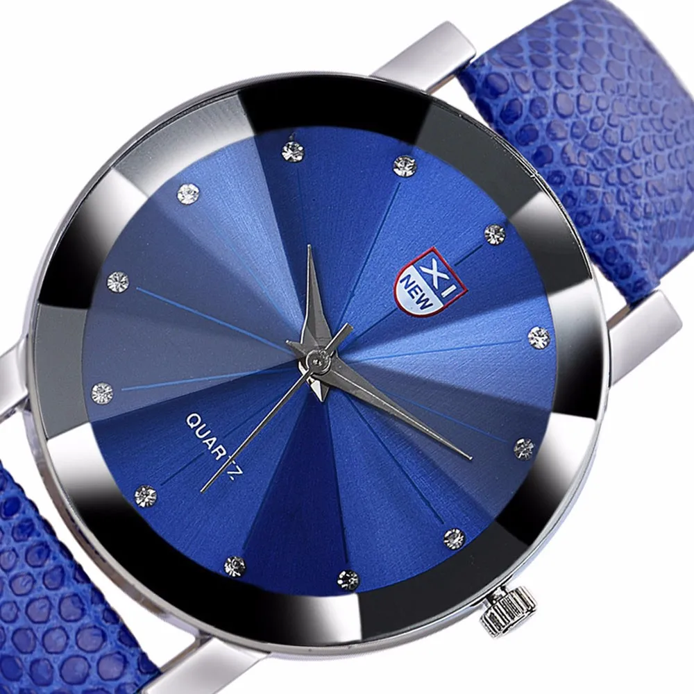 

Men Luxury Stainless Steel Quartz Military Sport Leather Band Dial Wrist Watch quartz analog watch for man orologio uomo hot Q