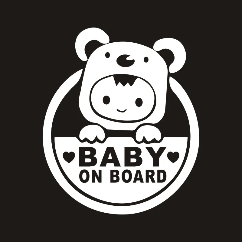 

13cm*15cm baby on board Fashion KK Vinyl Decals Motorcycle Car Sticker Car-styling colorful