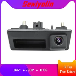 Cámara de visión nocturna HD para coche, lente ojo de pez, vista trasera, mango de maletero, para Audi VW Passat Tiguan Golf Jetta Sharan Caddy