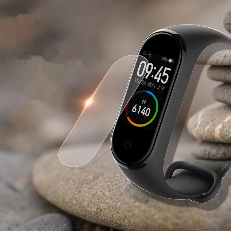 5 pcs Full screen watch Protector hydrogel film For Xiaomi Mi Band 3 3Pro 4 (Not Glass) | Электроника