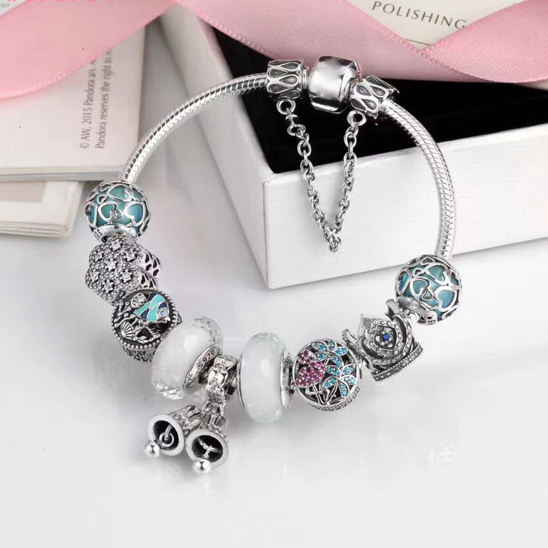 

High Quality 1:1 100% 925 Silver Ping Crown Bell Free Grid Pulse Ping