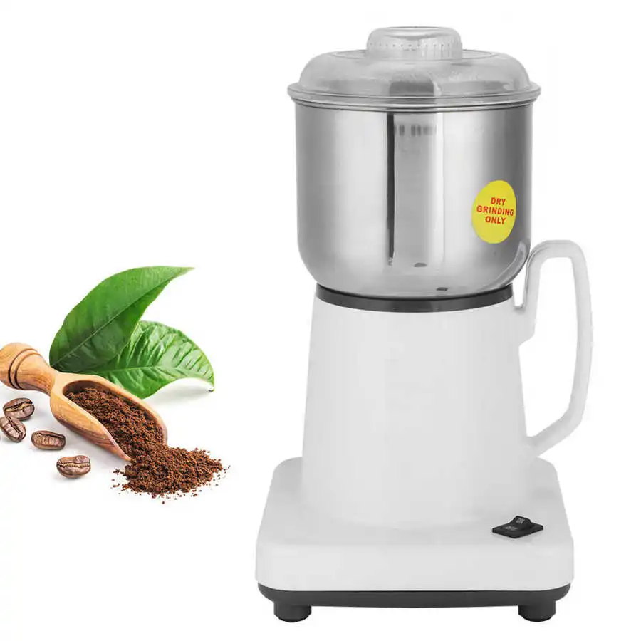 

Electric Coffee Grinder Stainless Steel Blade Salt Pepper Grind Spice Nuts Seeds Coffee Bean Grinding Machine EU Plug 220V 400W