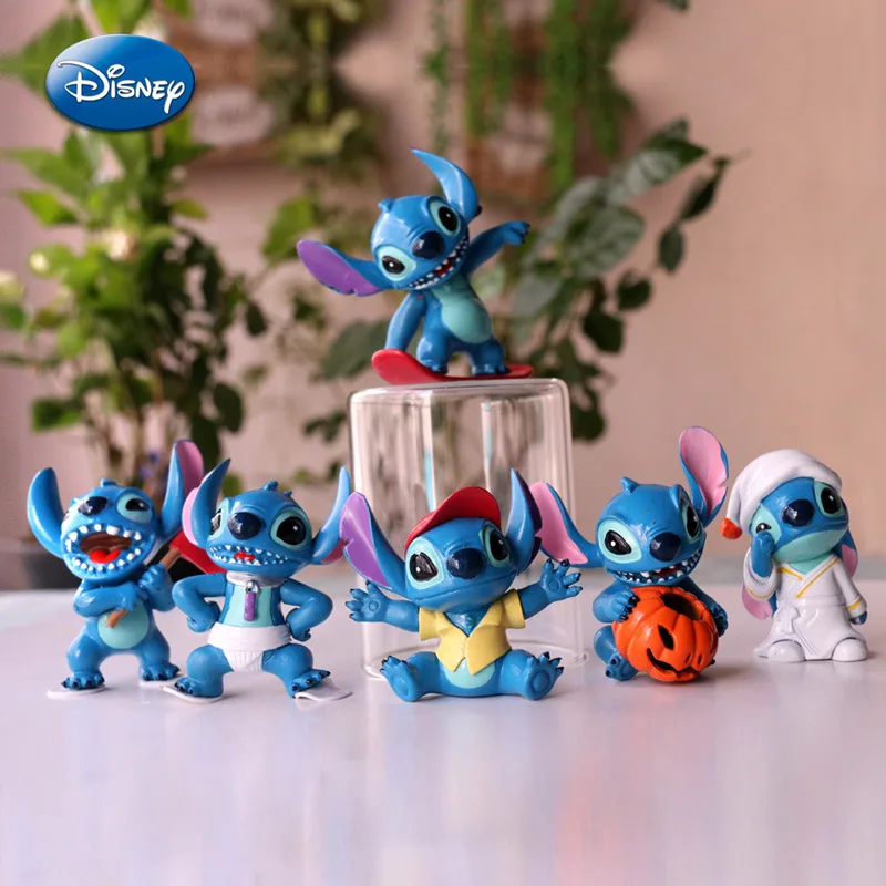 Disney Action Toy Figures Lilo Stitch Doll Mini Stitch Figure