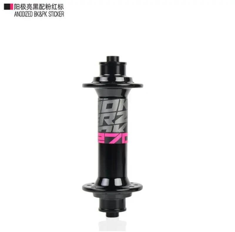 Pink Front 20H Ступицы для шоссейного велосипеда KOOZER RS270 передняя, Задняя Ступица набор 2/4 подшипников 20/24 отверстия быстросъемные сверхлегкие 272 г/пара 48 клик 2:1 спицы - Цвет: Pink Front 20H