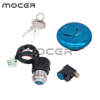 

Ignition Switch Lock Gas Tank Cap Cover Set Key For Suzuki GN125