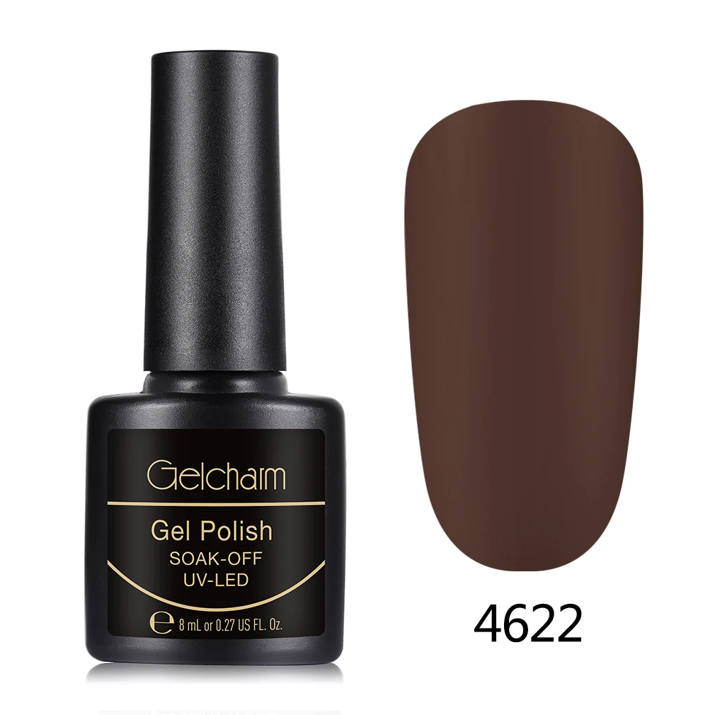 4622 Gelcharm 8 мл матовый эффект УФ-гель для ногтей Гель-лак one step без необходимы вещи наивысшего Базовое покрытие био-Гели Soak Off УФ гель-Лаки DIY гель лак для ногтей - Цвет: 4622