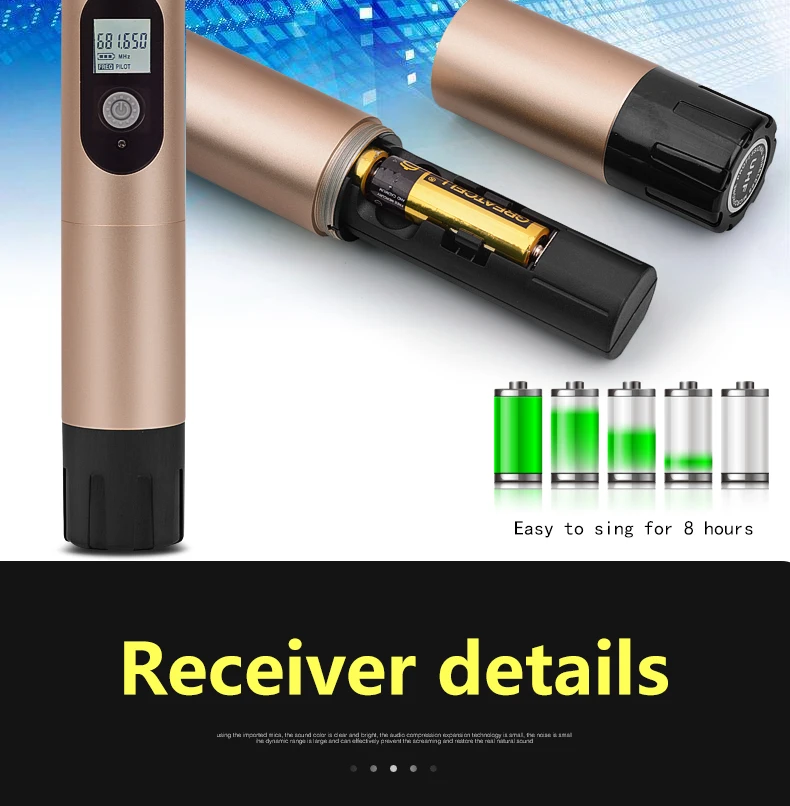 Soundhuang K3 микрофон sans fil UHF rеglable для системы караоке