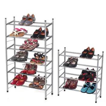 

Shoe Rack Shoe Organizer Iron Tube Metal Standing Shoe Rack DIY Shoes Storage Shelf Home Organizer Accessories