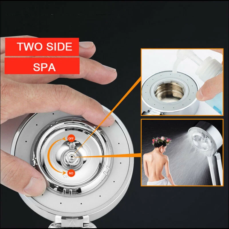 

3-Mode High Pressure Shower Head Caddy Boosting Spray Bath Water Saving Bathroom Accessories ABS Chuveiro Douchekop Home