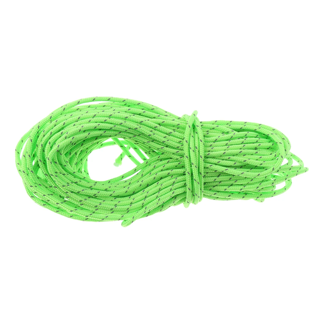 15m 2.5mm Reflective Guyline Camping Canopy Tent Shelter Guy Line Cord Paracord