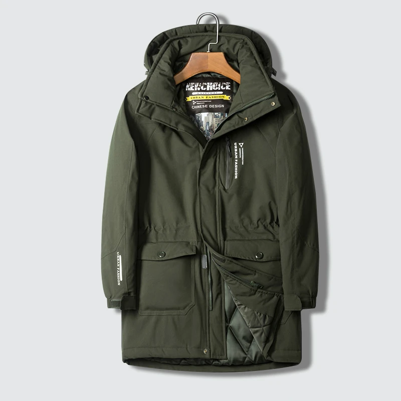 Winter Jacket Coat Windbreaker Parka Men Male Long 8XL Hooded Down Autumn Mens Cotton-Padd