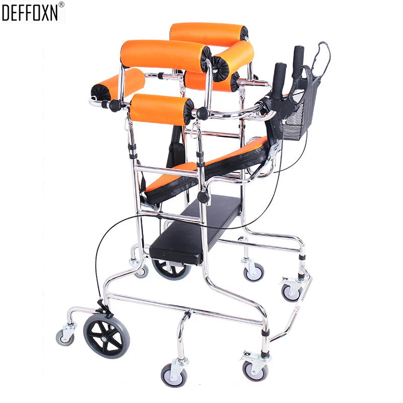 6/8 Wheel Chair Walker Rehabilitation Training Walking Aid Adult Hand
