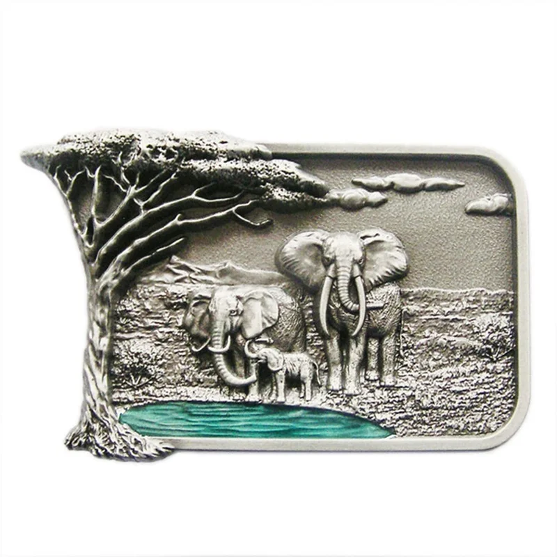 elephant belt buckle