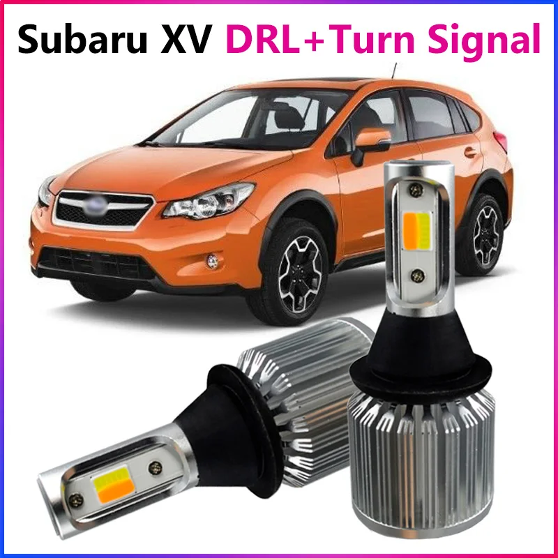 Дневные ходовые огни ShinMan 2x светодиодный поворотный сигнал для Subaru XV Crosstrek WRX STI SVX