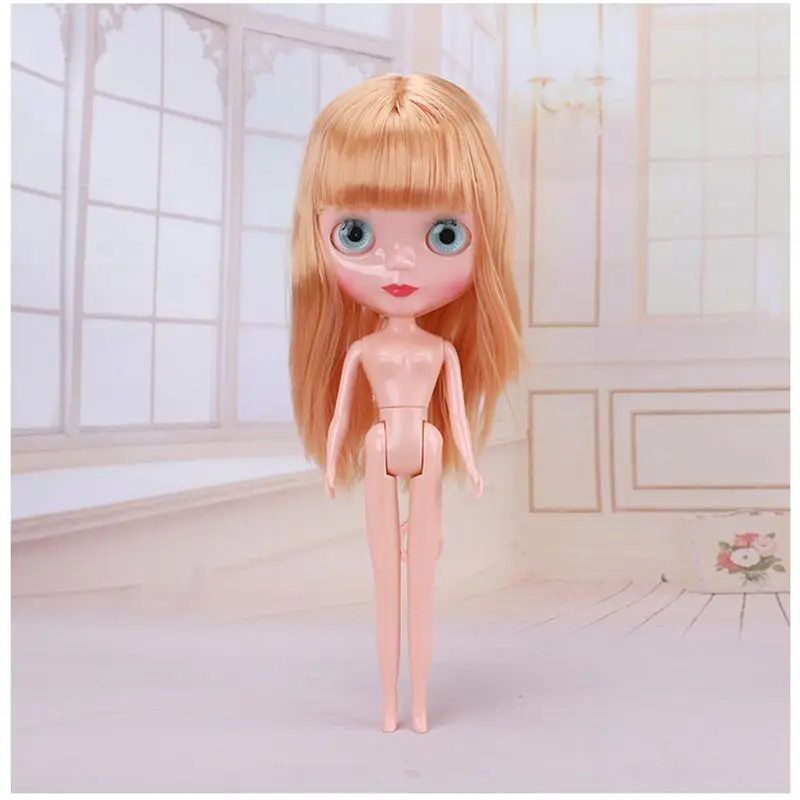 Günstige 31cm Nude Blyth Puppe BJD Nackt Körper Geschenk DIY Kinder Spielzeug Schöne 4 Farben Augen Für Mädchen Puppe BJD puppe DIY Großen Kopf Puppe Zubehör